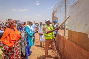 Birni_Ngaouré, visite du site hydroagricole de Bossadjé :